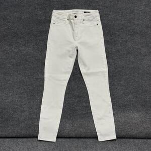 Parker Smith Skinny Jeans Womens 28 White Mid Rise Slim Stretch Denim 5-Pocket